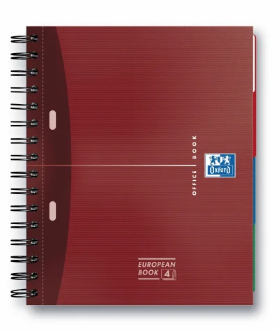 Sveska Oxford Office Essentials Europeanbook A4+ kvadratići, 4 Subject