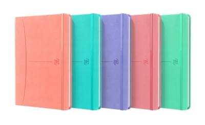 Sveska Oxford Office Signature pastel A5 kvadratići