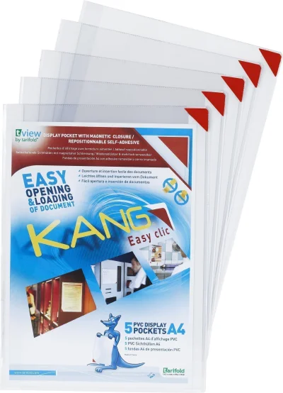 Samolepljiva folija sa magnetnim zatvaračem za do 10 listova A4 pak. 1/5, Tarifold - Djois