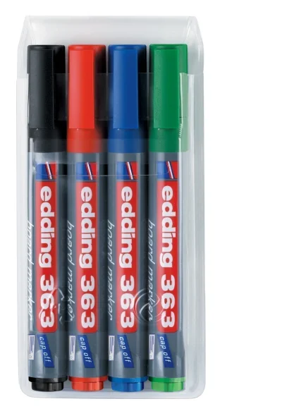 Marker za belu tablu E-363 1-5mm, kosi vrh, set 1/4