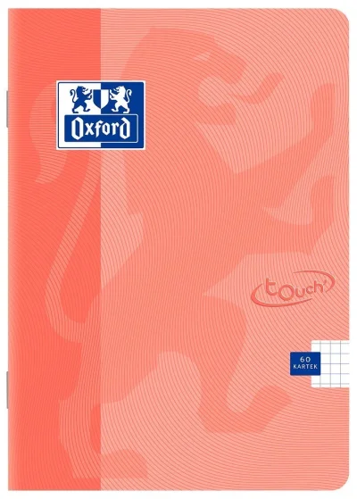Sveska A5 Oxford 60 lista Touch Pastel, 90g, optički papir, margine  plava