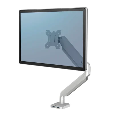 Nosač za monitor Platinum Series™ – gasna opruga, srebrni