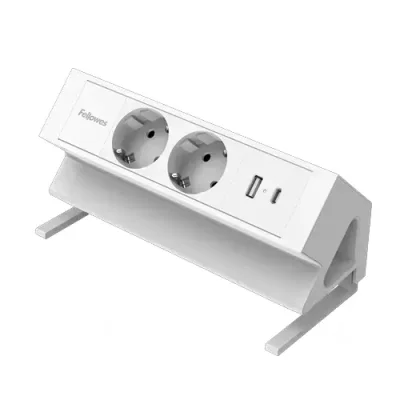 Beli stoni strujni modul Power Desk 2 – 2 utičnice