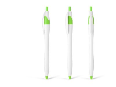 521, plastična hemijska olovka, svetlo zelena