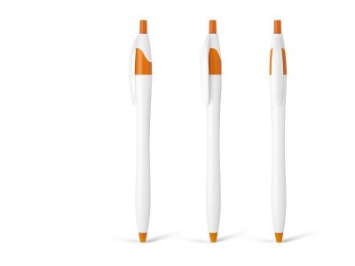 521, plastična hemijska olovka, narandžasta