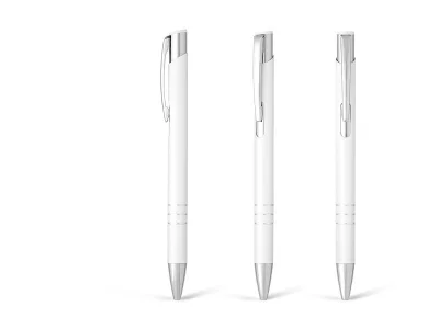 OGGI, metalna hemijska olovka, bela