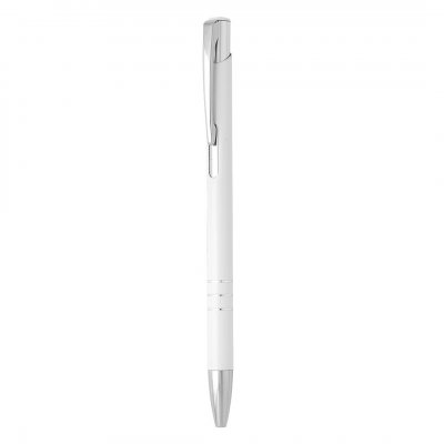 OGGI SLIM, metalna hemijska olovka, bela