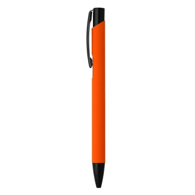 OGGI SOFT BLACK, metalna hemijska olovka, narandžasta