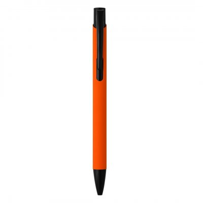 OGGI SOFT BLACK, metalna hemijska olovka, narandžasta