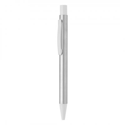 TITANIUM STEEL, metalna hemijska olovka, bela