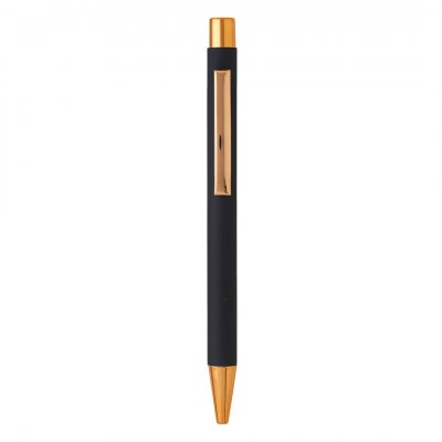 TITANIUM ROSE GOLD, metalna hemijska olovka, plava