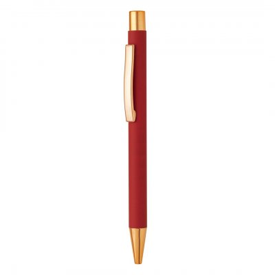 TITANIUM ROSE GOLD, metalna hemijska olovka, crvena