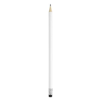 PIGMENT WHITE, drvena olovka hb sa gumicom, crna