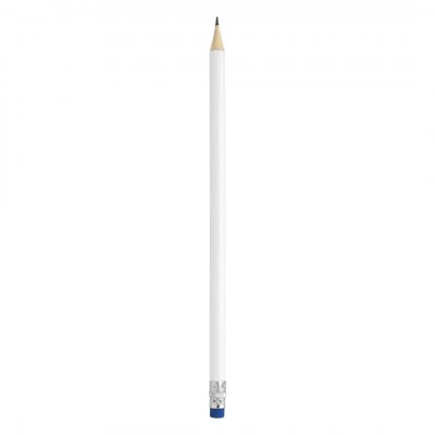 PIGMENT WHITE, drvena olovka hb sa gumicom, plava