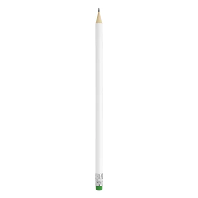 PIGMENT WHITE, drvena olovka hb sa gumicom, svetlo zelena
