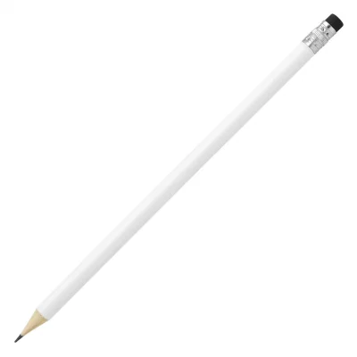 Drvena olovka HB sa gumicom PIGMENT WHITE