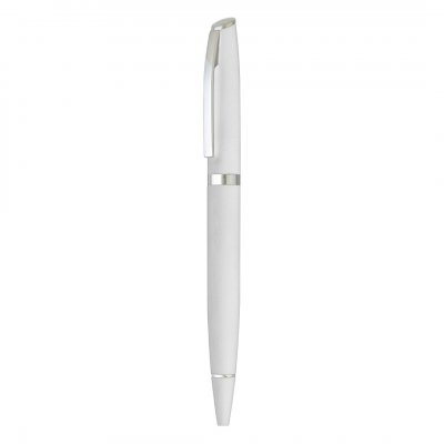ASTRA, metalna hemijska olovka u poklon kutiji, bela