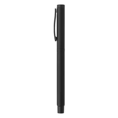 TITANIUM JET BLACK SET, metalna hemijska i roler olovka u setu, crna