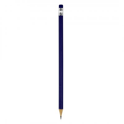 PIGMENT, drvena olovka hb sa gumicom, plava