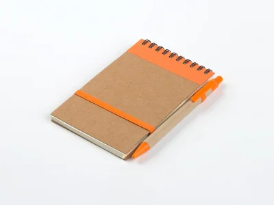 ORGANIC, notes sa olovkom, narandžasti