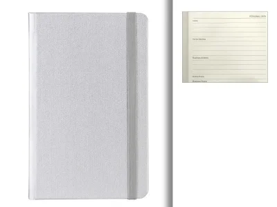 TOTO MINI, notes a6, srebrni
