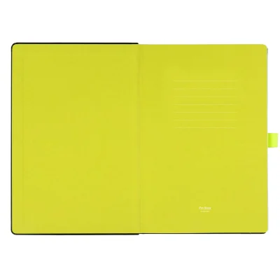 CODE BLACK, notes a5, neon žuti