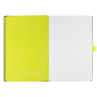CODE BLACK, notes a5, neon žuti