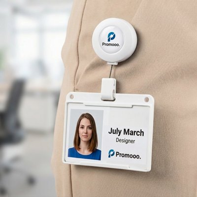 ACCESS H, držač za identifikacionu karticu sa povratnim mehanizmom, crni