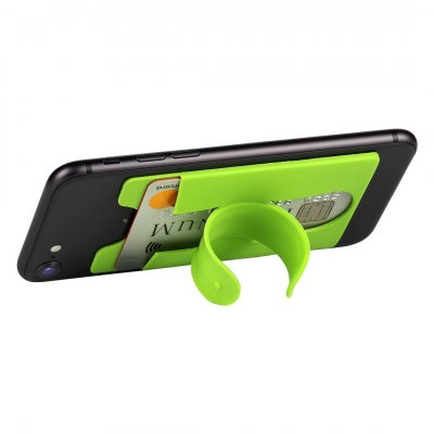 HOLD, silikonski držač kartica i držač za telefon, svetlo zeleni