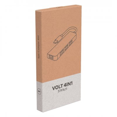 VOLT 4IN1, usb razdelnik sa 4 ulaza, tamno sivi