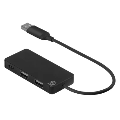 ENZO, usb razdelnik sa 3 ulaza, crni