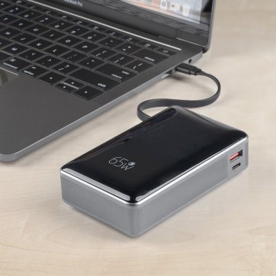 ZEST 20PD 65W, pomoćna baterija za laptop, 20.000 mah, 65 w, tamno siva