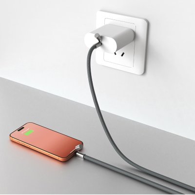 NET 65W, type-c kabl za punjenje i prenos podataka, 65 w, tamno sivi