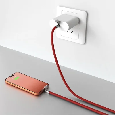 NET 65W, type-c kabl za punjenje i prenos podataka, 65 w, crveni