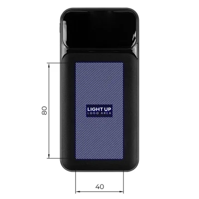 CONNECTOR LED, pomoćna baterija, 10.000 mah, crna