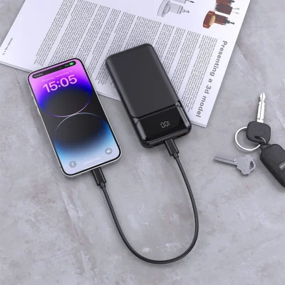 CONNECTOR LED, pomoćna baterija, 10.000 mah, crna