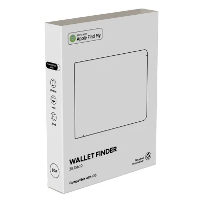 WALLET FINDER, novčanik sa funkcijom lociranja, apple findmy, crni