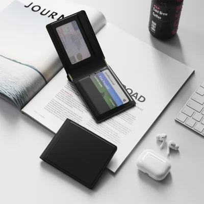 WALLET FINDER, novčanik sa funkcijom lociranja, apple findmy, crni