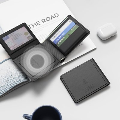 WALLET FINDER, novčanik sa funkcijom lociranja, apple findmy, crni