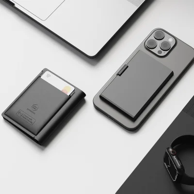 WALLET CARD FINDER, novčanik za kartice sa funkcijom lociranja, apple findmy, crni