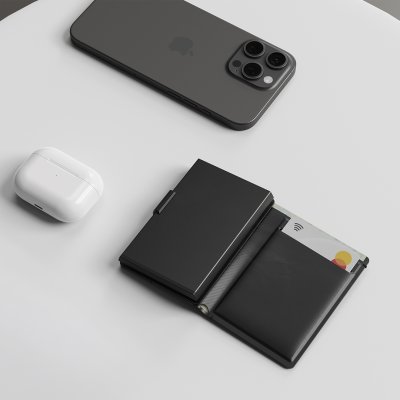 WALLET CARD FINDER, novčanik za kartice sa funkcijom lociranja, apple findmy, crni