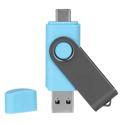 SMART C GRAY, usb flash memorija, svetlo plavi, 64GB