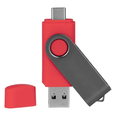 SMART C GRAY, usb flash memorija, crveni, 64GB