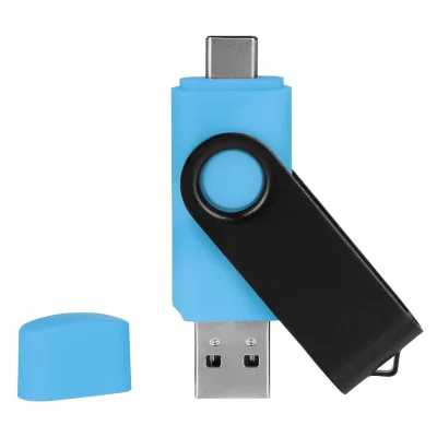 SMART C BLACK, usb flash memorija, svetlo plavi, 64GB