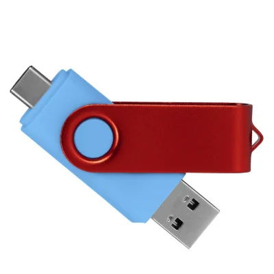 SMART C RED, usb flash memorija, svetlo plavi, 64GB
