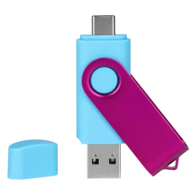 SMART C PINK, usb flash memorija, svetlo plavi, 64GB