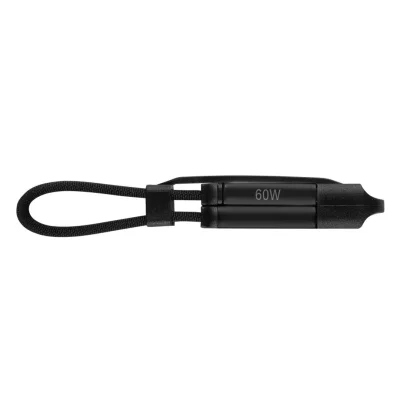 FELIX 2IN1, usb type-c kabl-privezak, 2 u 1, 60w, crni