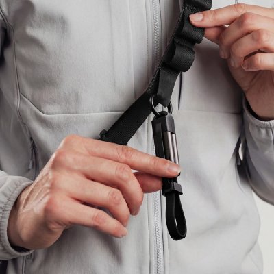 FELIX 2IN1, usb type-c kabl za punjenje i prenos podataka, sa funkcijom priveska za ključeve, 2 u 1, 60w, crni