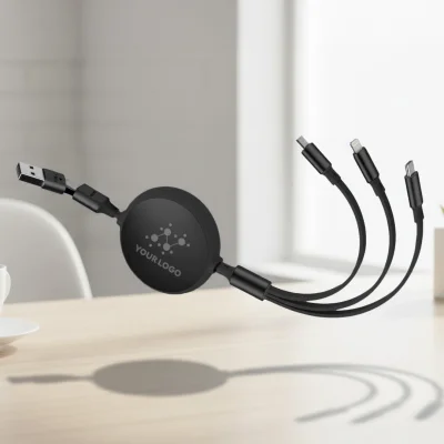 KEPLER 6IN1, usb type-c kabl za punjenje i prenos podataka, 6 u 1, 60w, crni