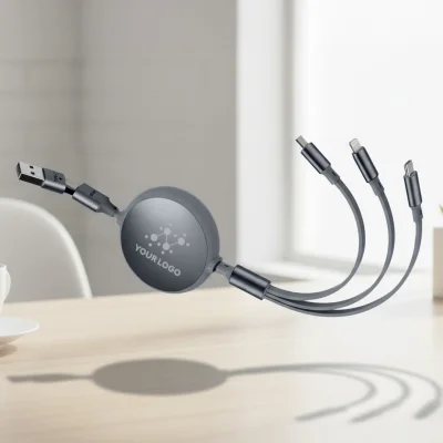 KEPLER 6IN1, usb type-c kabl za punjenje i prenos podataka, 6 u 1, 60w, tamno sivi